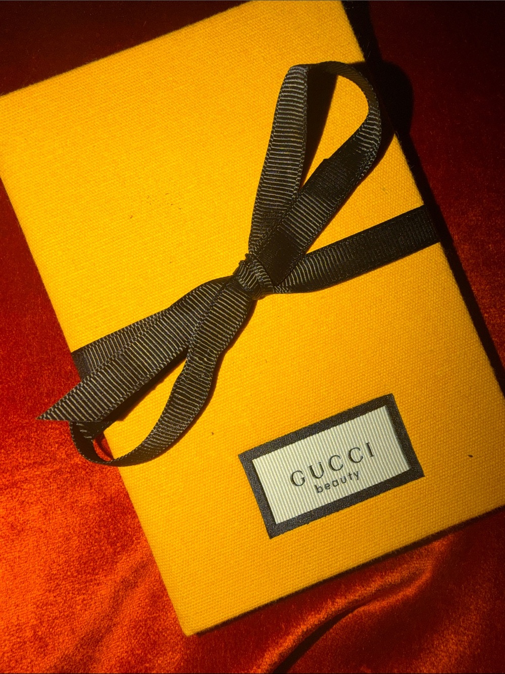 GWP-Gucci Note Book - Yellow with Black Ribbon